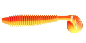 FLADEN RIBBED SHAD 10CM - ORANGE YELLOW