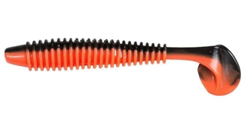 FLADEN RIBBED SHAD 8CM - BLACK RED
