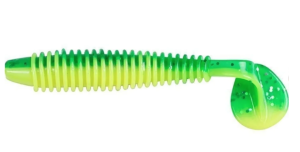 FLADEN RIBBED SHAD 10CM - GREEN FLAKE