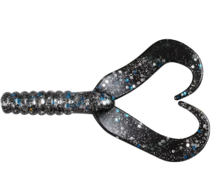 FLADEN DOUBLE TAIL 75MM - BLACK FLAKE