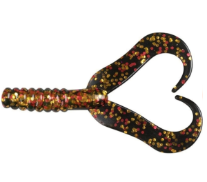 FLADEN DOUBLE TAIL 75MM - MOTOROIL FLAKE