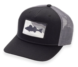 CAMO CAP FISH - BLACK / DARK GREY