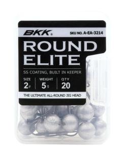 BKK ROUND ELITE JIG HEAD (20-PACK)