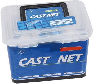 Kastnät Nylon Blysänken 8x8 mm Ø 2,8 m