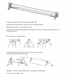 Linställning - Self standing tight wire, Voltige