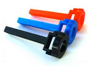 Blixtljushållare blå