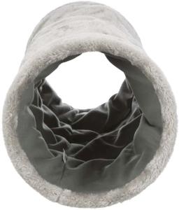 Kattunnel, plysch, ø 22 × 60 cm, grå