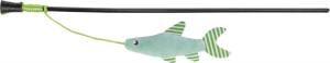 Kattvippa med plyschfisk, catnip, 42 cm