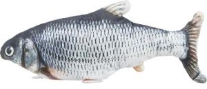 Fisk sprattlande i tyg med kattmynta 30 cm USB-laddad