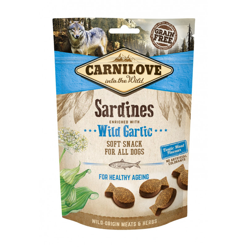 Carnilove Dog Semi Moist Snack Sardines & Wild Garlic 200g