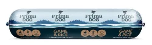 PrimaDog Game & Rice köttkorv 800 g