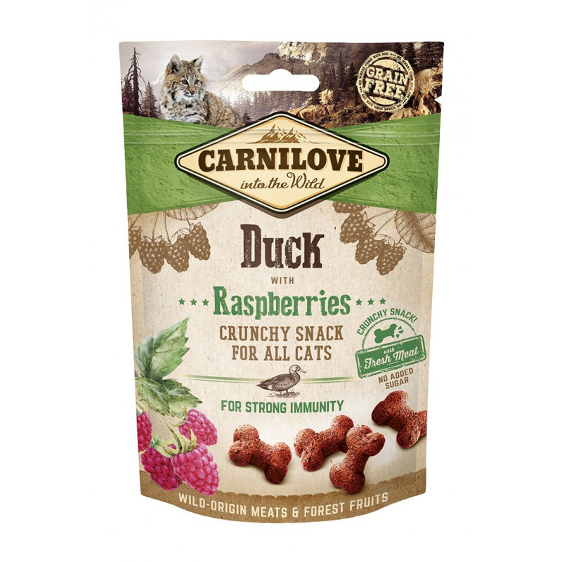 Carnilove CAT Crunchy Snack Duck & Raspberries 50g