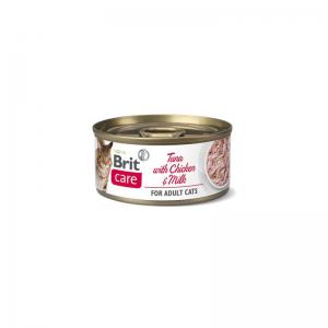 Brit Care Cat Cans Tuna with Chicken&Milk 70g