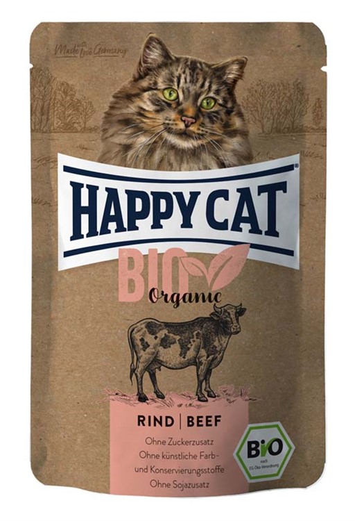 HappyCat Våtfoder Bio Organic Beef 85g