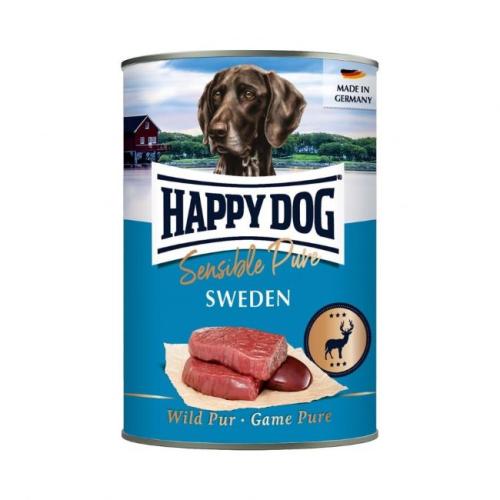 HappyDog Våtfoder Sweden 100% Vilt 400g