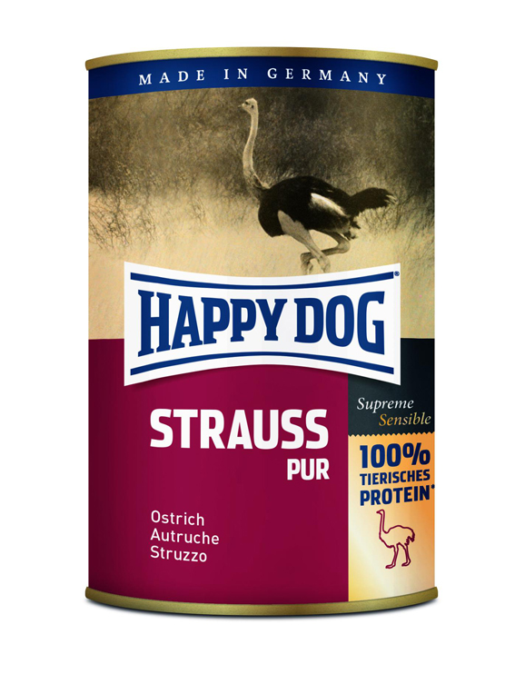 Happy Dog Våtfoder 100% Struts 12-Pack