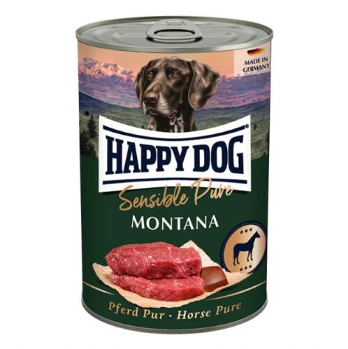 HappyDog Våtfoder Montana 100% Häst 400g