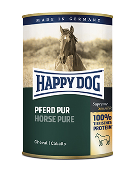 HappyDog Våtfoder 100% Häst 400g