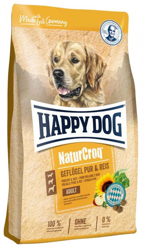 Happy Dog NaturCroq Fågel & Ris