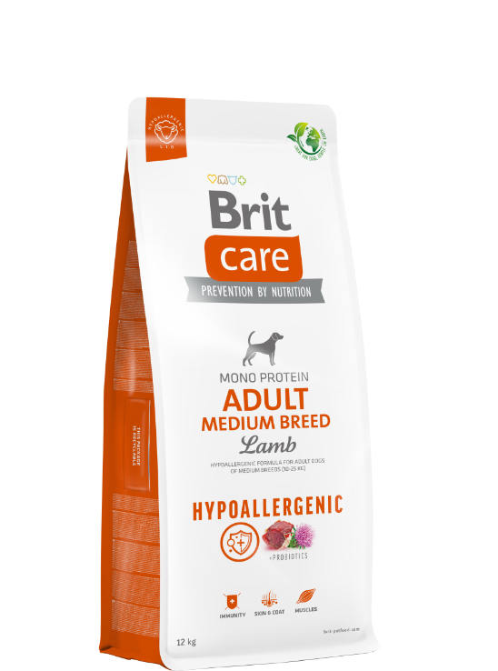 Brit Care Dog Hypoallergenic Adult Medium Breed 12kg 2-pack