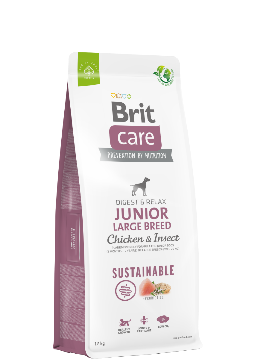 Brit Care Dog Sustainable Junior Large Breed 12kg 2-pack