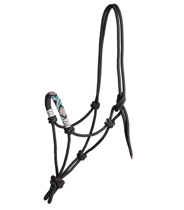 Repgrimma med pärlbrodering svart