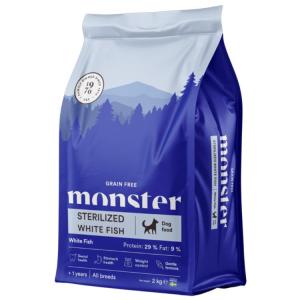Monster Dog GF Sterilized White Fish (2kg)