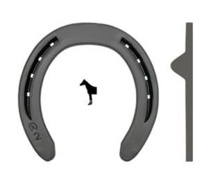 Hästsko DF Quarter Fram 2-hål Sidokappor