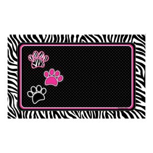 Underlägg Zebra Drymate (51x30 cm Svart)