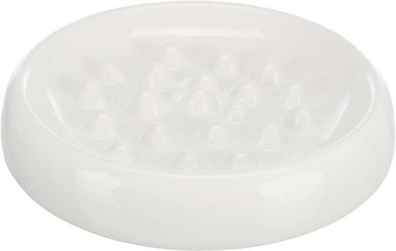 Slow Feed skål, keramik, 0.25 l/ø 18cm, vit