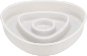 Slow Feed skål, plast/TPR, 0.35 l/15x15 cm, grå