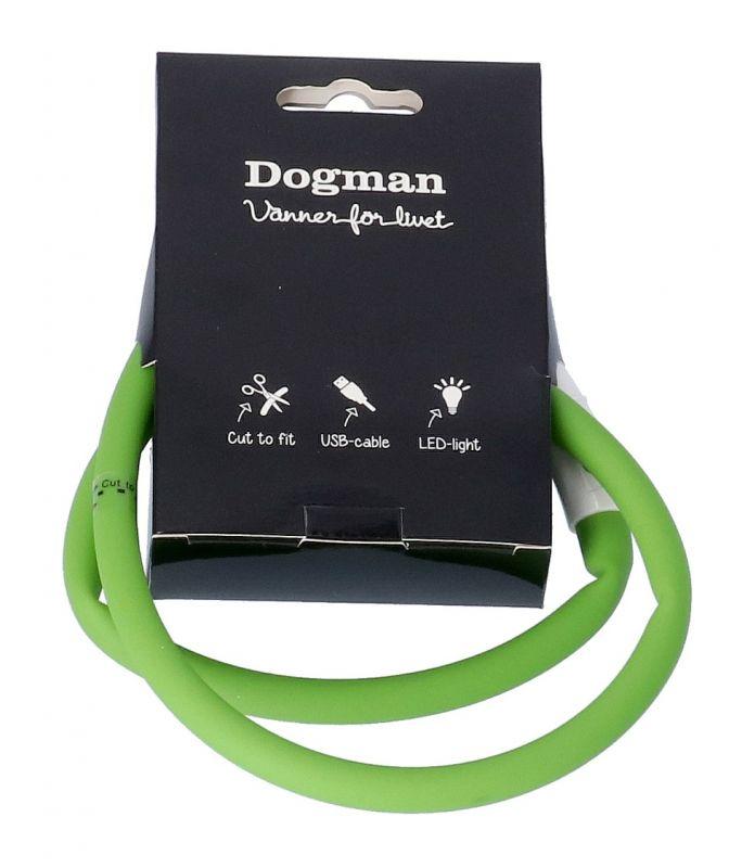 Dogman LED-ring Silicon Grön