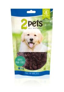 2pets Dogsnack Horse MiniCubes, (100g)