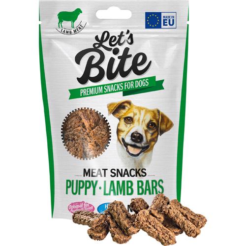 Lets Bite Meat Snacks Puppy Lamb Bars 80g