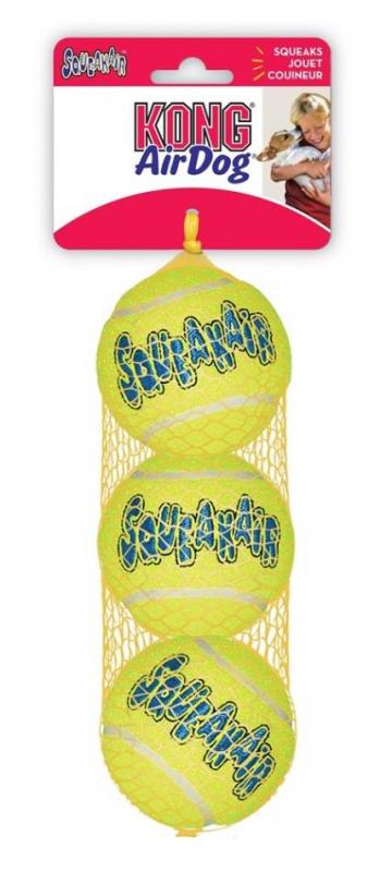 Kong Airdog Squeakair Tennisboll 3Pack S 5 cm