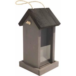 Fågelmatare DUO GRÅ 13,5 x 13,5 x 29cm