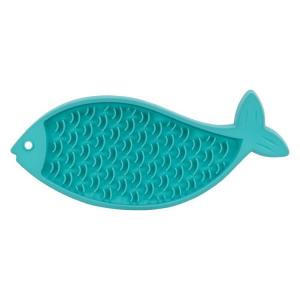 Lick'n'Snack platta, silikon, 28 cm, petrol