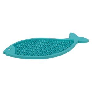 Lick'n'Snack platta, silikon, 28 cm, petrol