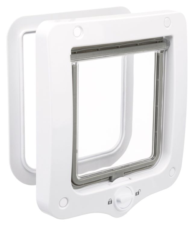 Kattdörr 2-vägs,20x22 cm, vit