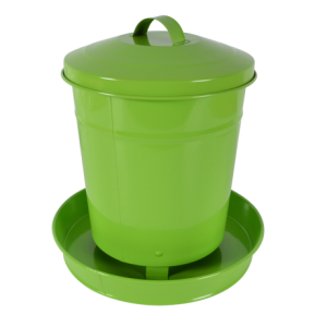 Foderautomat 4kg i plåt Grön
