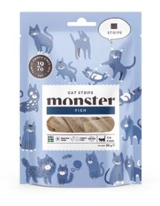 Monster Cat Strips Fish 50 g