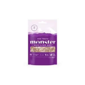 Monster Dog Treats Duck & Red Beat 100g