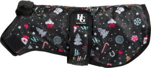 HG Hundtäcke Fodrat Lingle Jul Svart/mönster