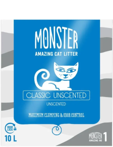Monster Kattsand Unscented 10L 3-pack