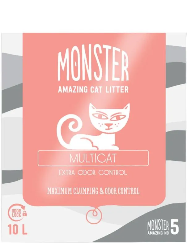 Monster Kattsand Multicat 10L (52-pack)