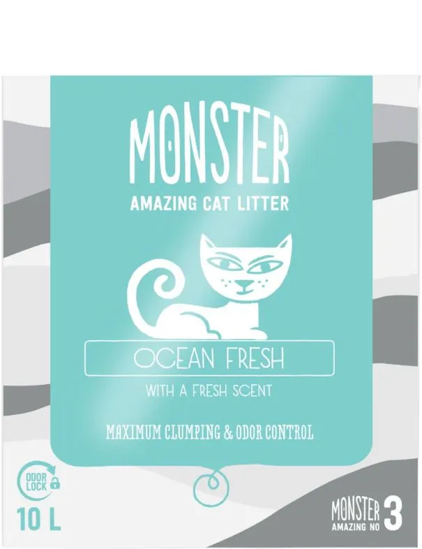 Monster Kattsand Ocean Fresh 10L (52-pack)