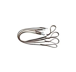 ALAC Läderkoppel Mörkbrun 6mm x180cm