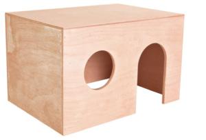 Marsvinshus plywood, 27 x 17 x 19 cm