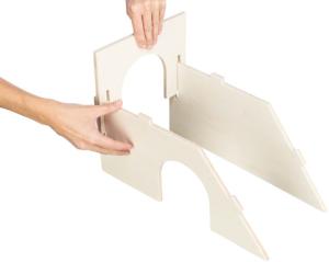 Bent gnagarhus "plug-in" kanin 51 x 24 x 33 cm