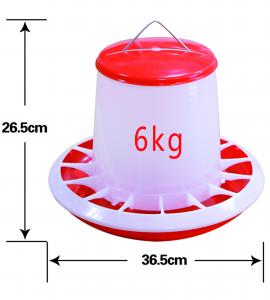 Foderautomat röd/vit